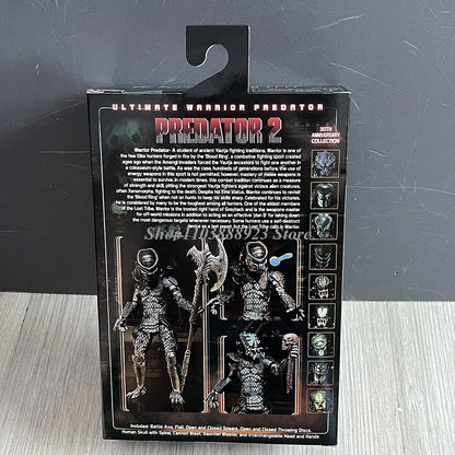 NECA Predator Figure — Ultimate Shaman Elder Armored Jungle Hunter with Snake Vision, Alien Model Toy Gift