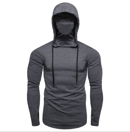 Men’s 2026 Solid Color Hooded Sweatshirt – Lightweight Long Sleeve Fitness Hoodie (M–5XL)