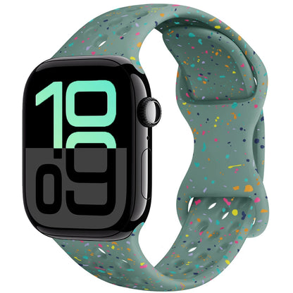 Silicone Apple Watch Strap - Breathable Wristband for Watch 11/10/9/8/7 Ultra 3/2 SE Series 49mm-41mm