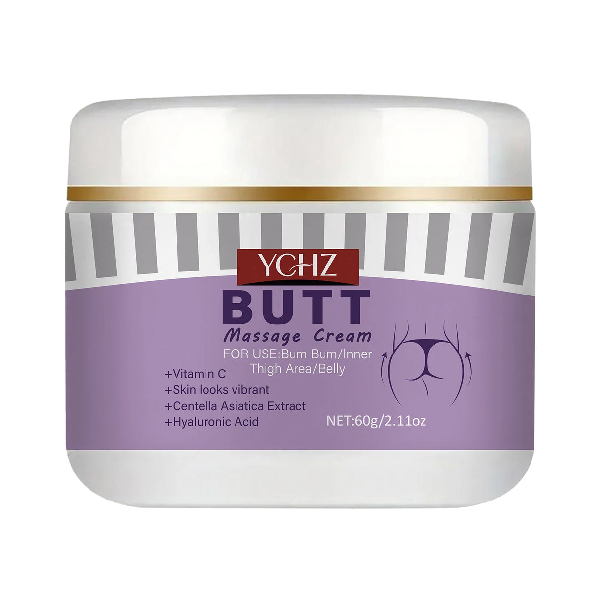 60g Vitamin E Butt Firming Cream - Moisturizing Massage Gel for Buttock Care and a Smoother, Fuller-Looking Appearance