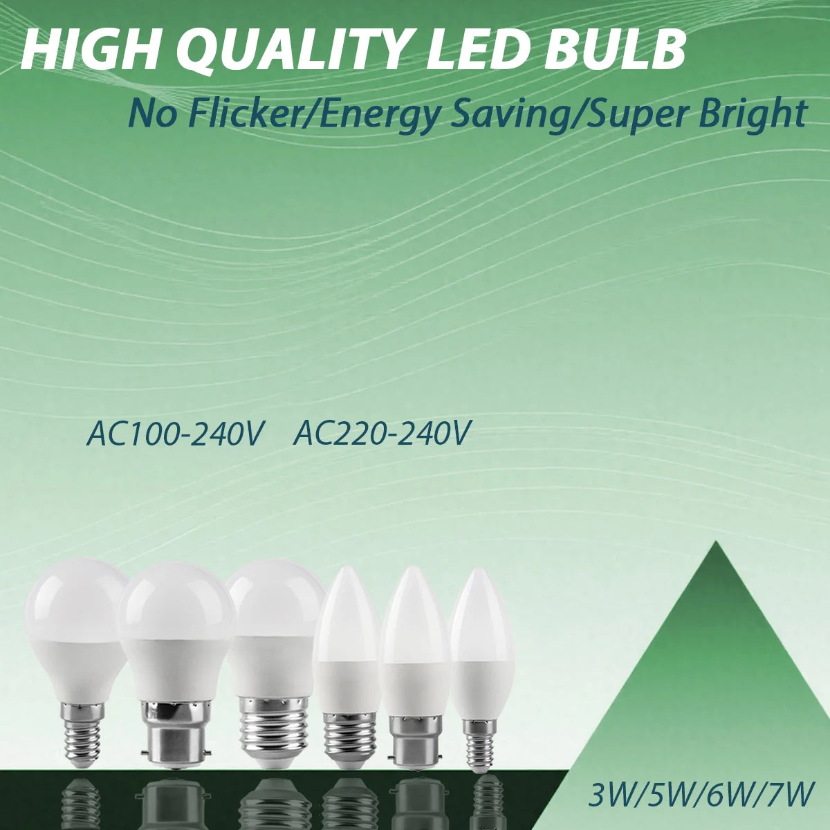 20pcs G45 C37 LED Bulbs — 3W/5W/6W/7W Energy-Saving Mini Lamps, Warm & Cool Light for Home and Bedroom