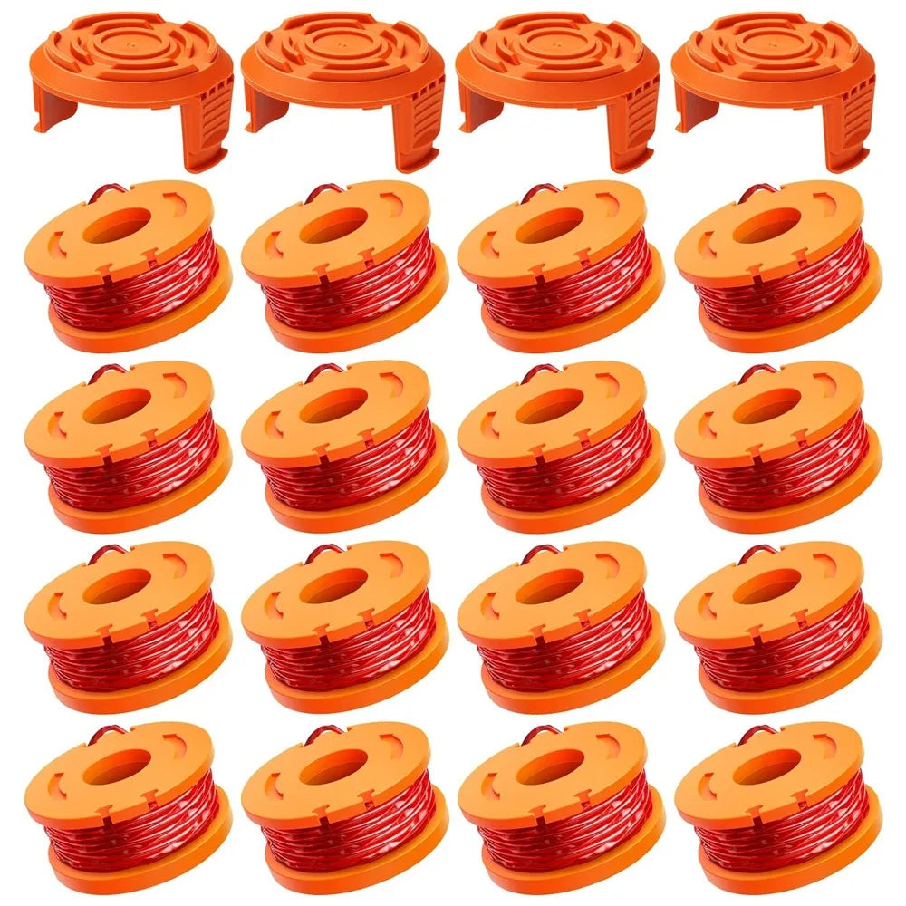 Replacement Grass Trimmer Spool Line - 10ft (3m) Edger Line Compatible with WORX WA0010, 8/15/20PCS Set
