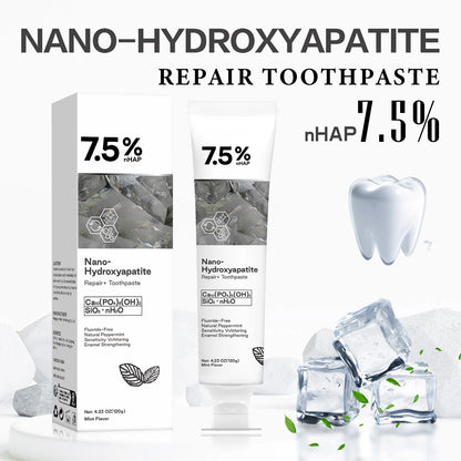 120g Nano Hydroxyapatite Toothpaste – Removes Coffee & Tea Stains, Freshens Breath, Prevents Cavities, Dental Care