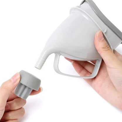 Portable Urine Toilet Aid – Reusable Travel Urinal Funnel for Men, Women, and Children for Camping, Car Trips, and Outdoor Use