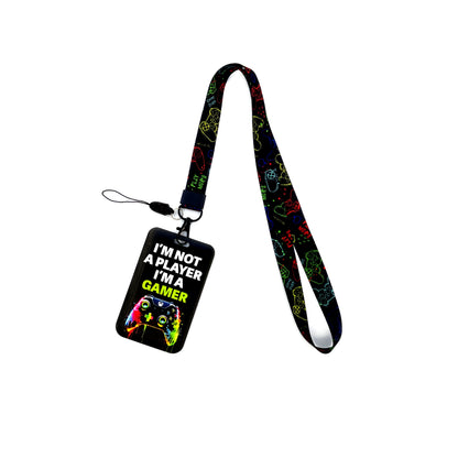Vintage Tape ID Card Holder with Hanging Rope – Mobile Phone & Chest Card Lanyard