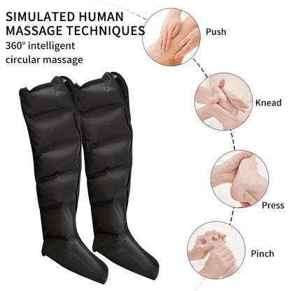 JinKairui Electric Leg Massager - Extended Thigh, Calf & Foot Relaxation with Remote Control