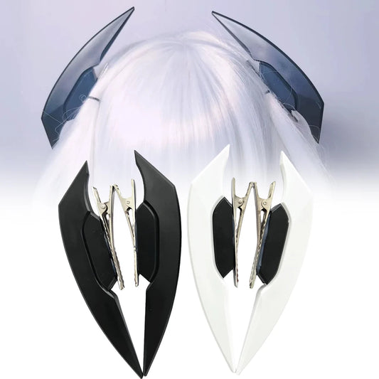 Anime Lolita Cyberpunk Devil Hair Clip – Gothic Mechanical Hairpin for Women, Halloween & Party Headwear Gift