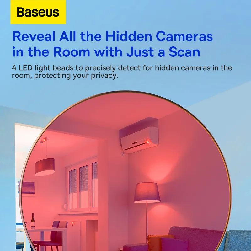 Baseus Portable Hidden Camera Detector: Anti-Peeping Security Protection Gadget