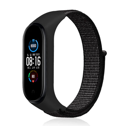 Nylon Loop Strap for Xiaomi Mi Band - Adjustable Sport Wristband Bracelet for Mi Band 3 4 5 6 7 8