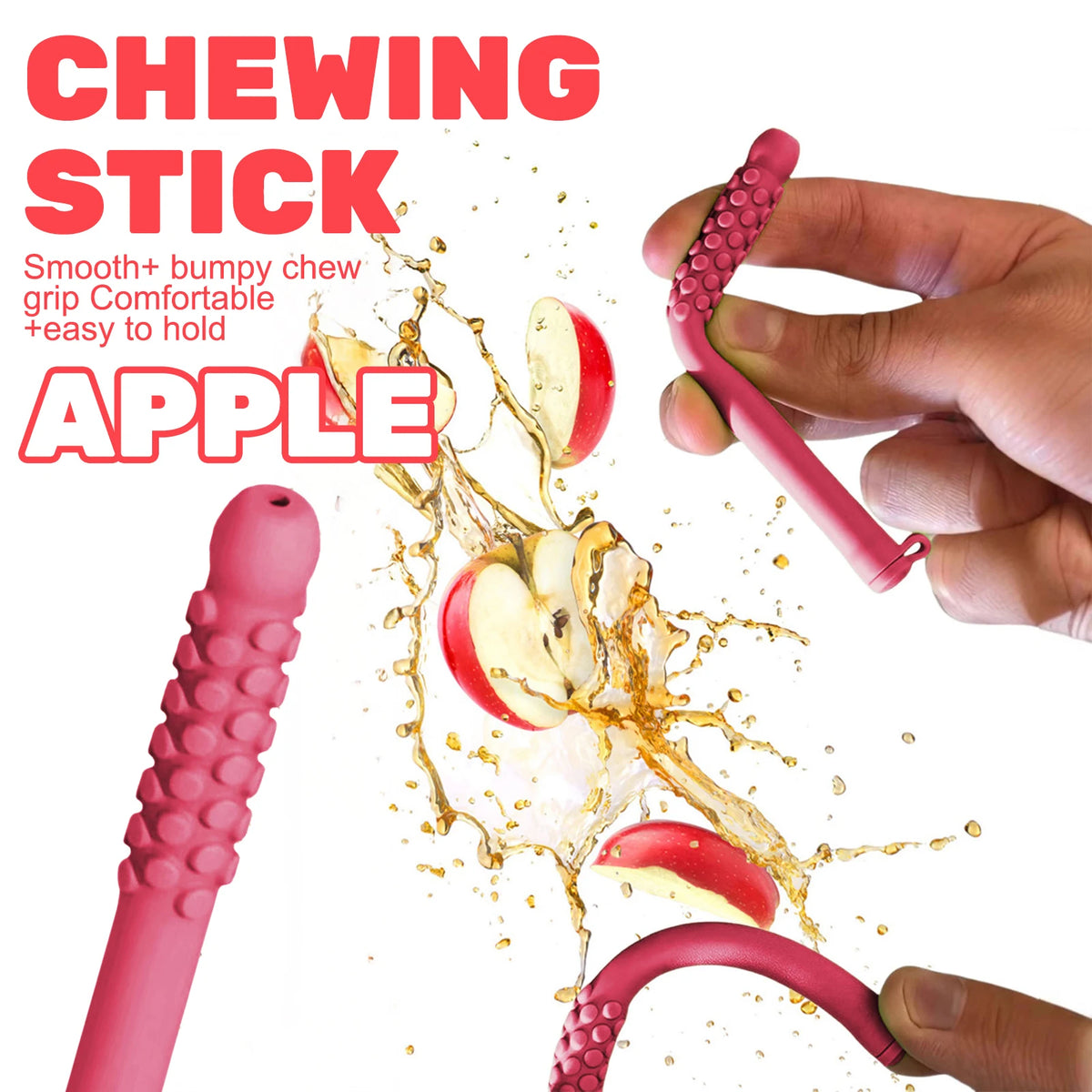 Silicone Aromatherapy Chew Stick - Essential Oil Diffuser Breathing & Stress Relief Tool