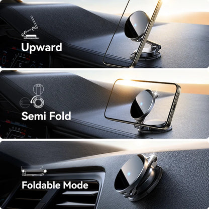 Joyroom Magnetic Car Mount N55 - 15W Wireless Charging, 360° Rotation, Foldable Phone Holder & Fast Car Charger JR-ZS408
