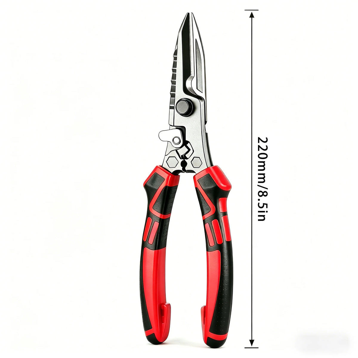 Multi-Functional Electrician Scissors - Heavy-Duty Wire Cutter, Crimper & Wrench Tool