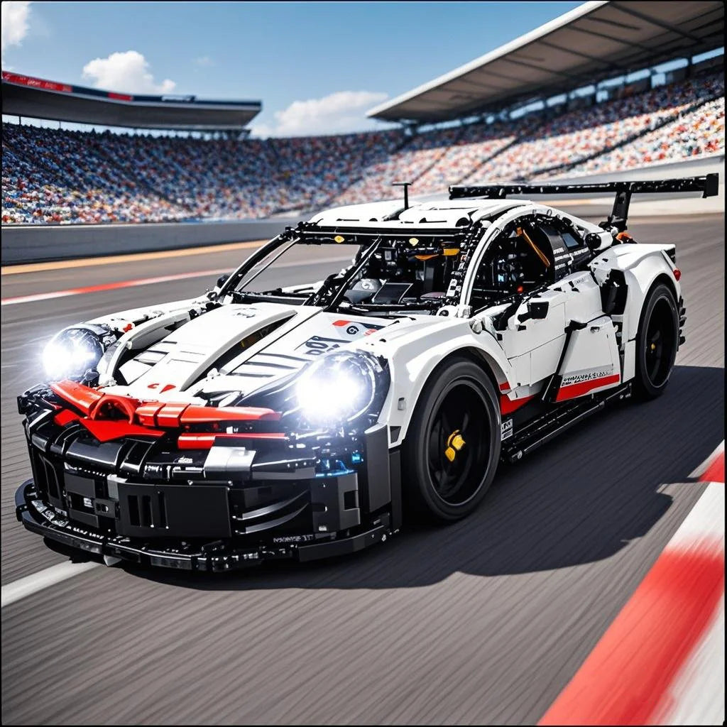 1580PCS RC Car Building Set – 1:10 Technical Racing Car with Motor & LED Lights, Adult Toy Gift