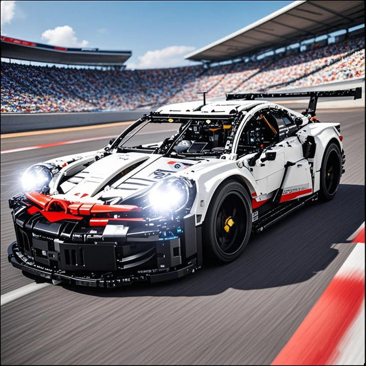 1580PCS RC Car Building Set – 1:10 Technical Racing Car with Motor & LED Lights, Adult Toy Gift