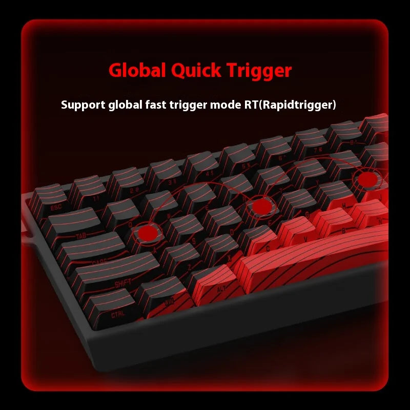 MadCatz MAD60/MAD68 HE 8K Magnetic Switch Gaming Keyboard – 60%/68% Wired RGB Mechanical Keyboard with Rapid Trigger & Custom Keys