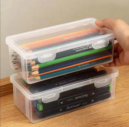 Translucent Pencil Case – Large Capacity, Lightweight & Convenient Pen Box for School Supplies Storage