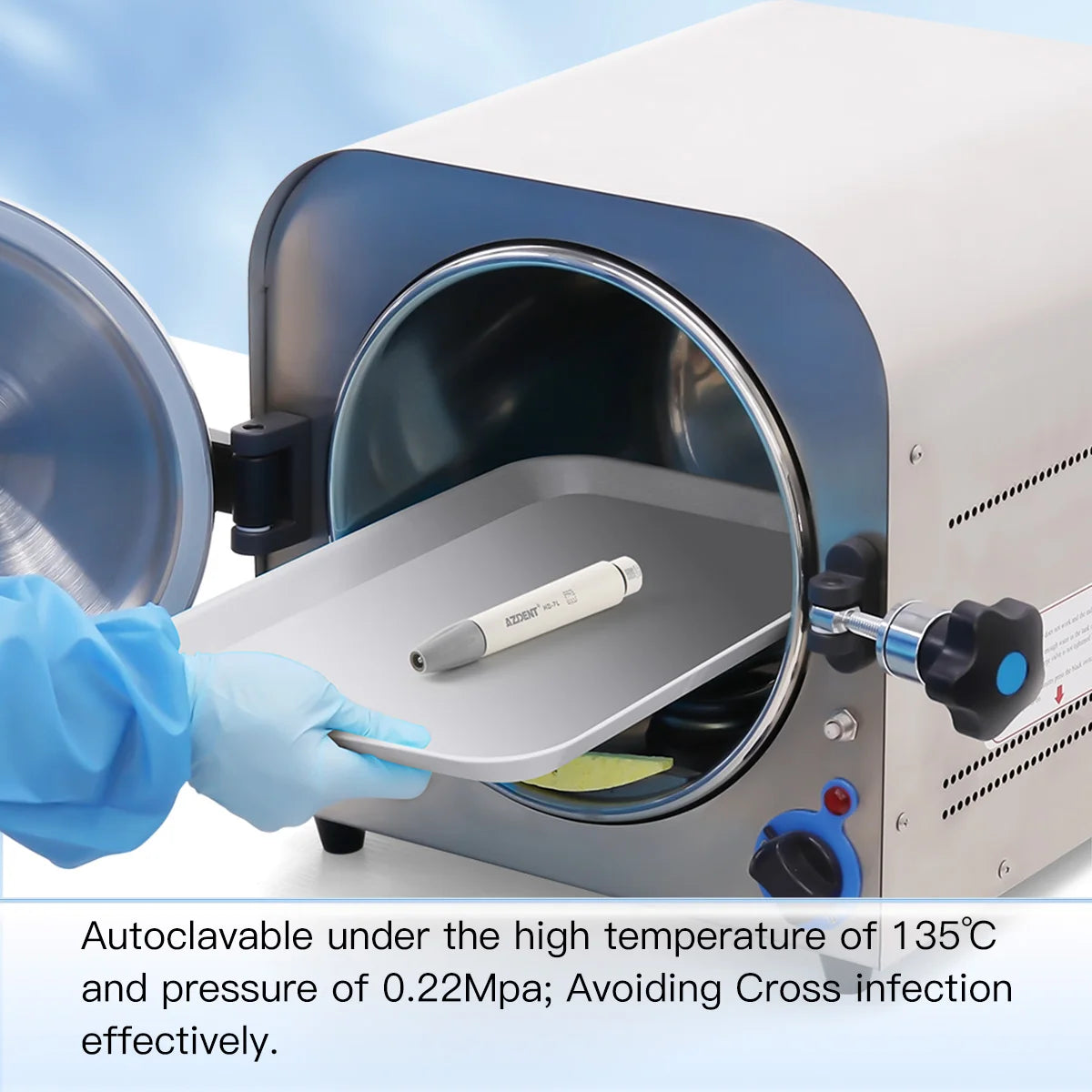 AZDENT Ultrasonic Piezo Scaler Handpiece – Compatible with SATELEC, DTE, WOODPECKER, EMS, VRN, 135° Sterilized