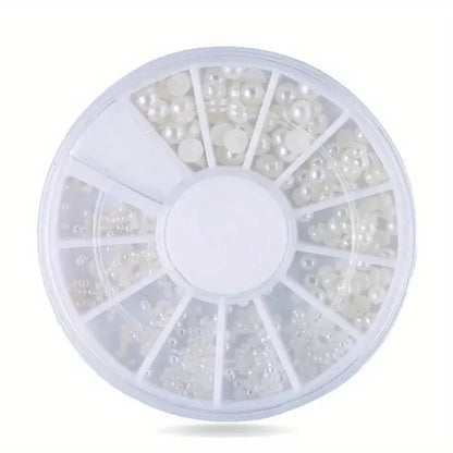 Nail Art Rhinestone Gems - Glitter Crystal Beads Manicure Decoration Accessories for Professional Nail Design