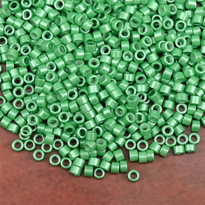 2.5mm Mini Glass Cylinder Beads – Antique Pearl Color Craft Beads for DIY Bracelets & Necklaces Jewelry Making Accessories