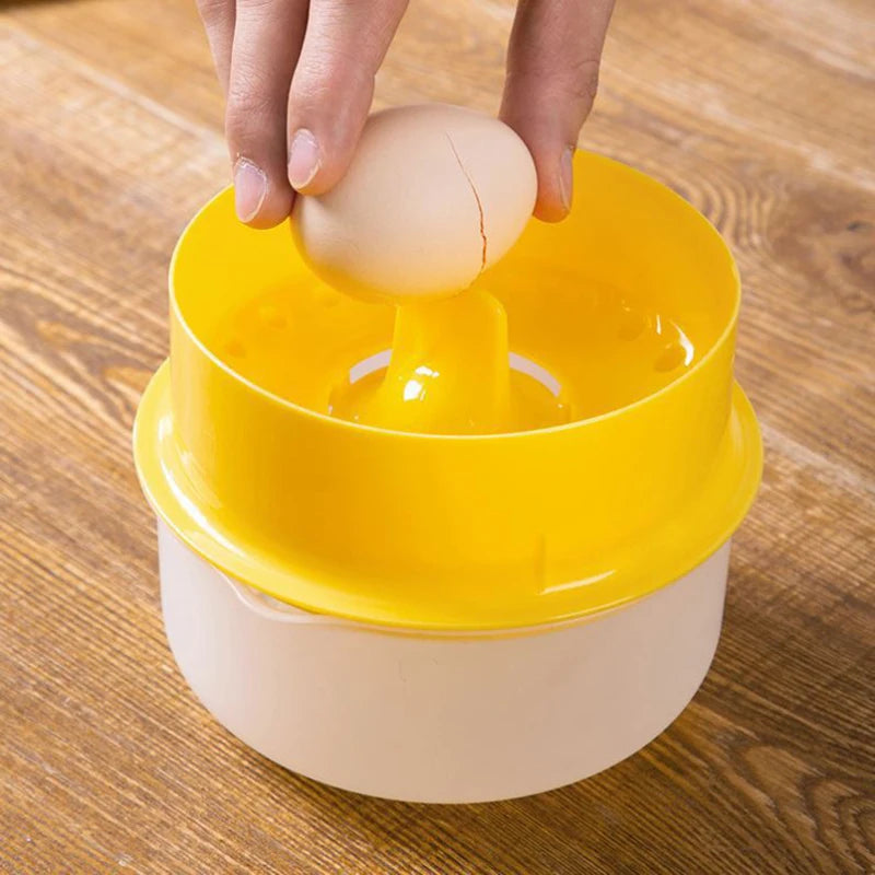 Egg Yolk Separator with Large Capacity - Clear Kitchen Gadget and Baking Tool - Essential Kitchen Accessory