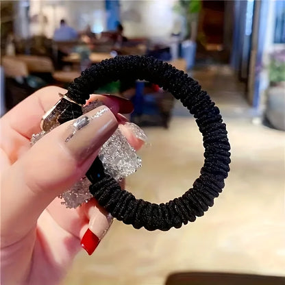 Pearl Rhinestone Headband - Elegant Retro Adjustable Hair Accessory for Women