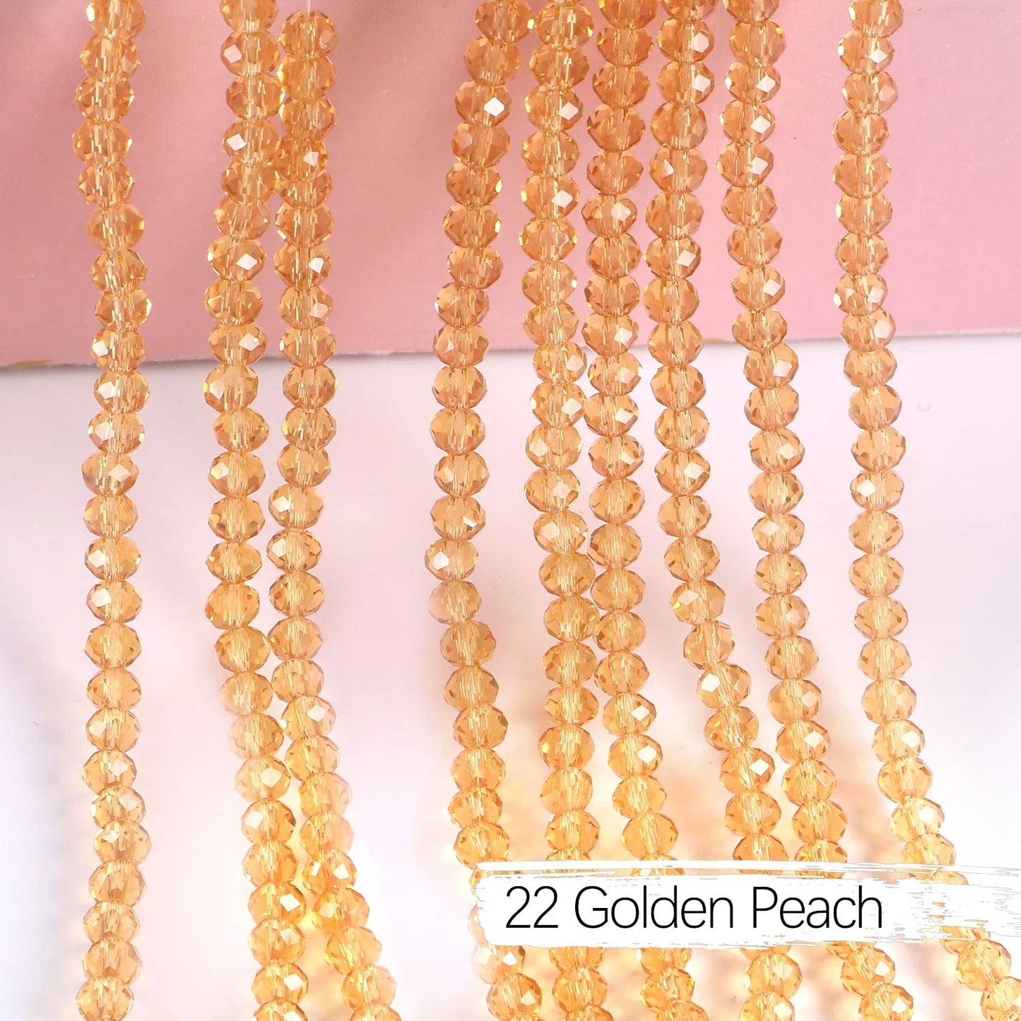 Austria Crystal Rondelle Beads - 2mm/4mm/6mm/8mm Faceted Glass Spacer Beads for DIY Jewelry & Bracelet Making
