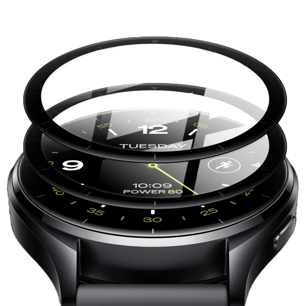 5D Protective Film for Xiaomi Mi Watch 2 — Full Coverage Anti-Scratch Screen Protector (Not Glass)