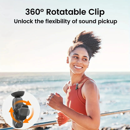 Xiaomi Wireless Lavalier Microphone – Portable Mini Mic for Audio, Video Recording & Livestreaming on iPhone & Android