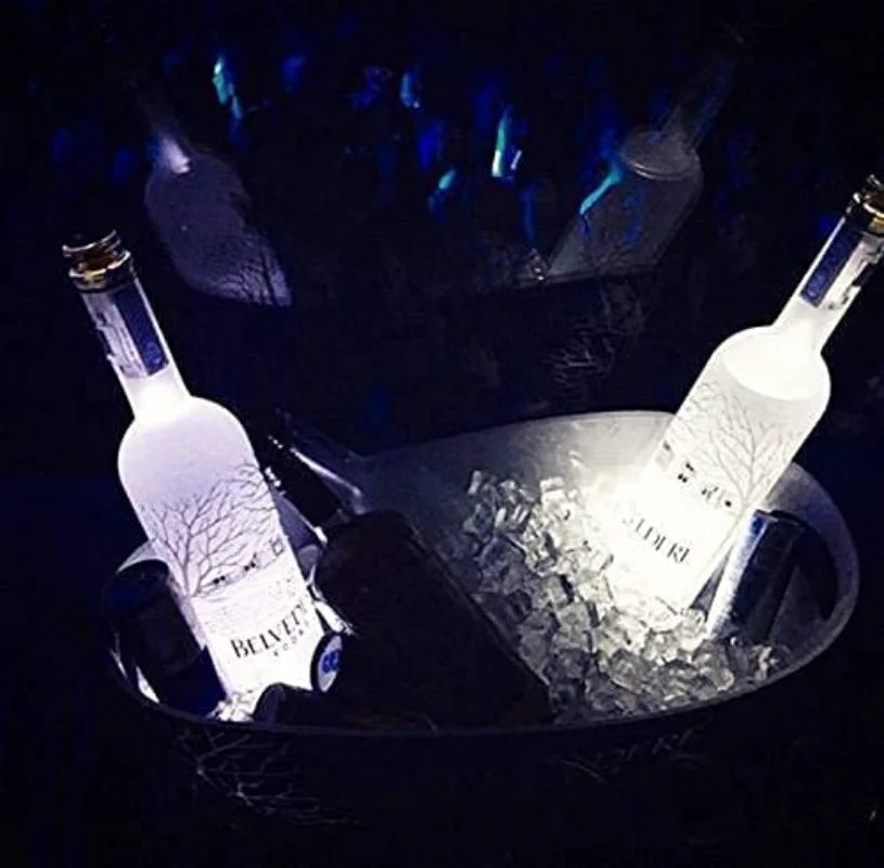 LED Coaster Lights - Illuminate Your Bar, KTV, Wedding, Party, and More with 5/10/30PCS Luminous Bottle Stickers Decoration
