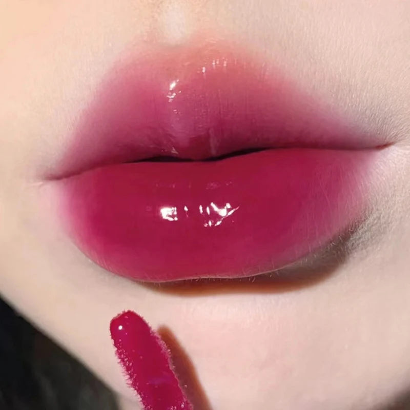 Glass-Like Lip Lacquer - Mirror Shine Hydrating Smudge-Proof Long-Wear Lip Gloss