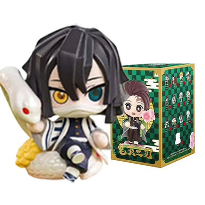 Anime Demon Slayer Blind Box Figures — 1-12pcs Tanjiro & Nezuko PVC Model Ornaments, Kids Christmas & Halloween Gift