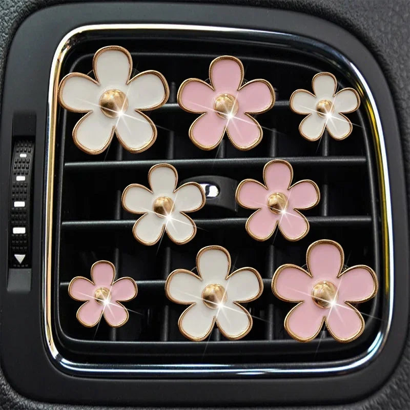Car Air Vent Perfume Clip – Aromatherapy Freshener with Cute Flower Design