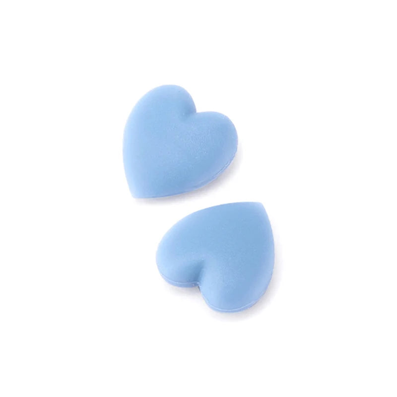 2 Pairs Heart Silicone Ear Hooks – Anti-Slip Eyeglasses Grip, Retainer Fastener Accessories