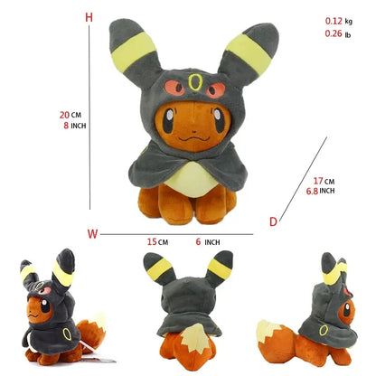 Eevee Evolution Plush Toys – Umbreon, Espeon, Jolteon & More Soft Stuffed Cartoon Collection