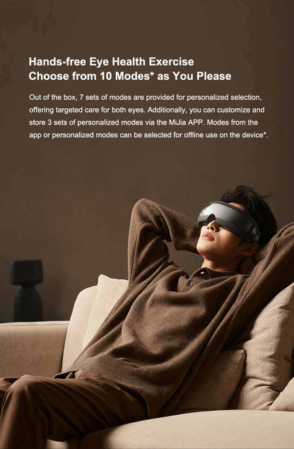 Xiaomi Mijia Smart Eye Massager – Hot Compress & Zone Massage Glasses with Mi Home App