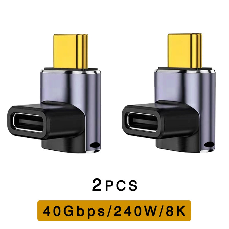 UGOURD USB4 Type C Adapter - 40Gbps Thunderbolt 3/4 Male to Female OTG Extension Converter for Laptop