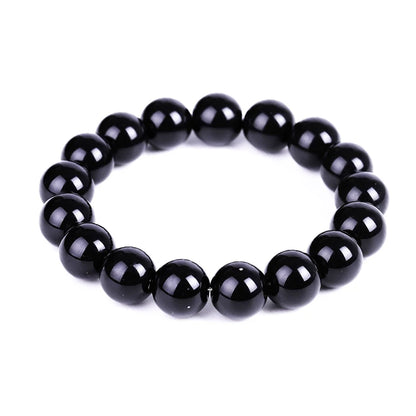 Black Obsidian Natural Stone Bracelet | Fat Relief, Blood Circulation & Anti-Anxiety Jewelry for Men & Women