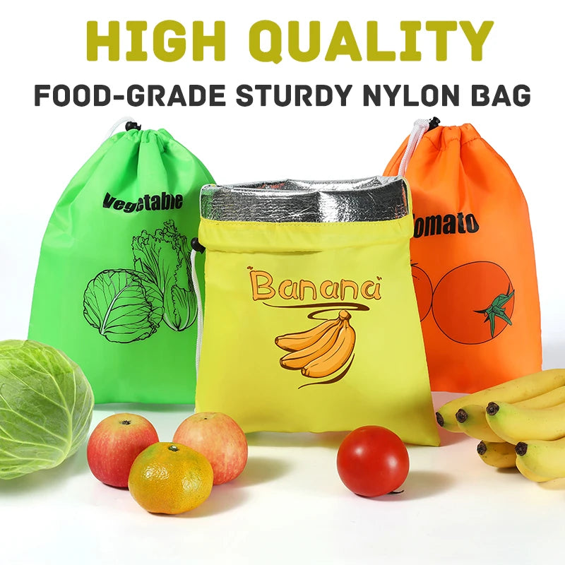 1/3 Banana & Vegetable Storage Bag – Anti-Ripening, Lightweight Preservation Bag for Fruits and Produce