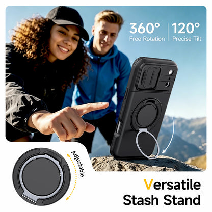 Luxury Wallet Case for iPhone 18 17 16 15 14 13 12 Pro Max 17E 16E 17 Pro - Shockproof Armor Card Holder Stand Cover