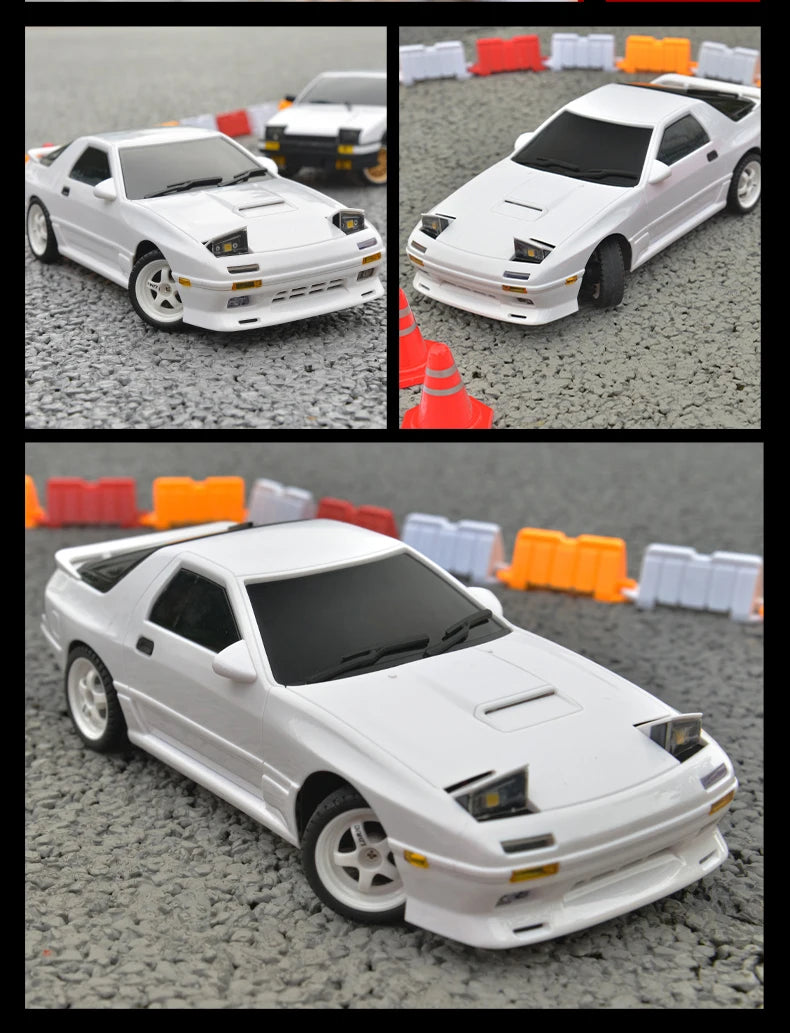 1:18 Skymaker AE86 & RX-7 FC RC Drift Cars with 2.4G Remote, ESP Gyroscope & LED Lights – Mini Racing Toy Cars