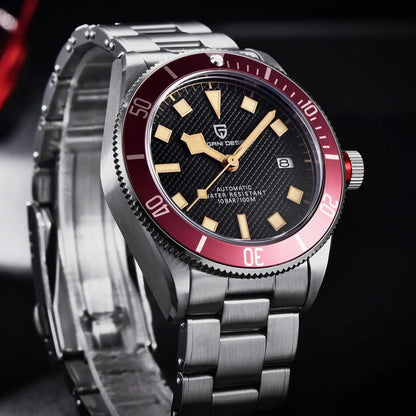 PAGANI DESIGN 2025 BB58 Men's Watch – Retro Automatic NH35A Mechanical, Luxury 100M Waterproof Wristwatch