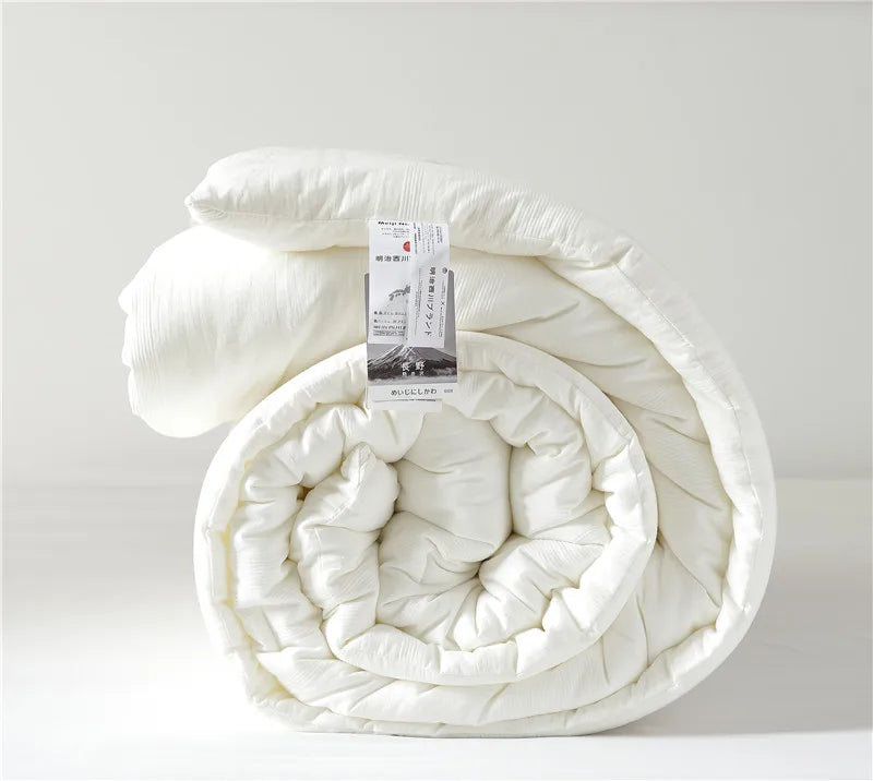 Japan Meiji Nishikawa Pure Cotton Airconditioning Quilt – Cooling Summer Quilt & All-Season Bedding for Spring, Autumn & Winter