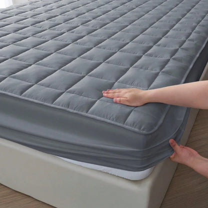 Quilted Waterproof Mattress Protector - Breathable Deep-Fitted Mattress Pad with Anti-Slip & Washable Cover