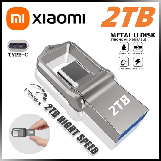 Xiaomi 2TB USB Flash Drive — High-Speed Dual-Use Type-C Memory Stick for Mobile & PC (1TB/512GB Options, 2025)