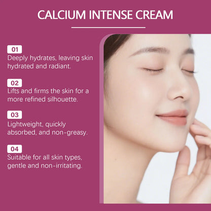 Calcium Intense Face Cream – Skin Tightening & Firming Moisturizer, Improves Elasticity, Lifts Sagging Skin & Deep Nourishing Facial Care Cream