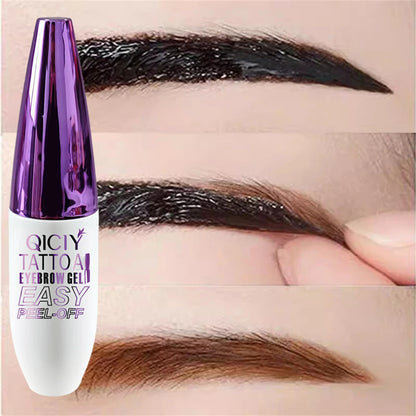 Long-Lasting 3-Day Tattoo Eyebrow Gel Cream – Easy Peel-Off, Smudge-Proof, Sweat-Resistant Waterproof Cosmetic