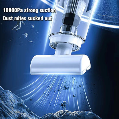 Handheld Rechargeable Vacuum Cleaner – Portable Wireless Dual-Purpose Car & Home Dust Catcher 10000PA
