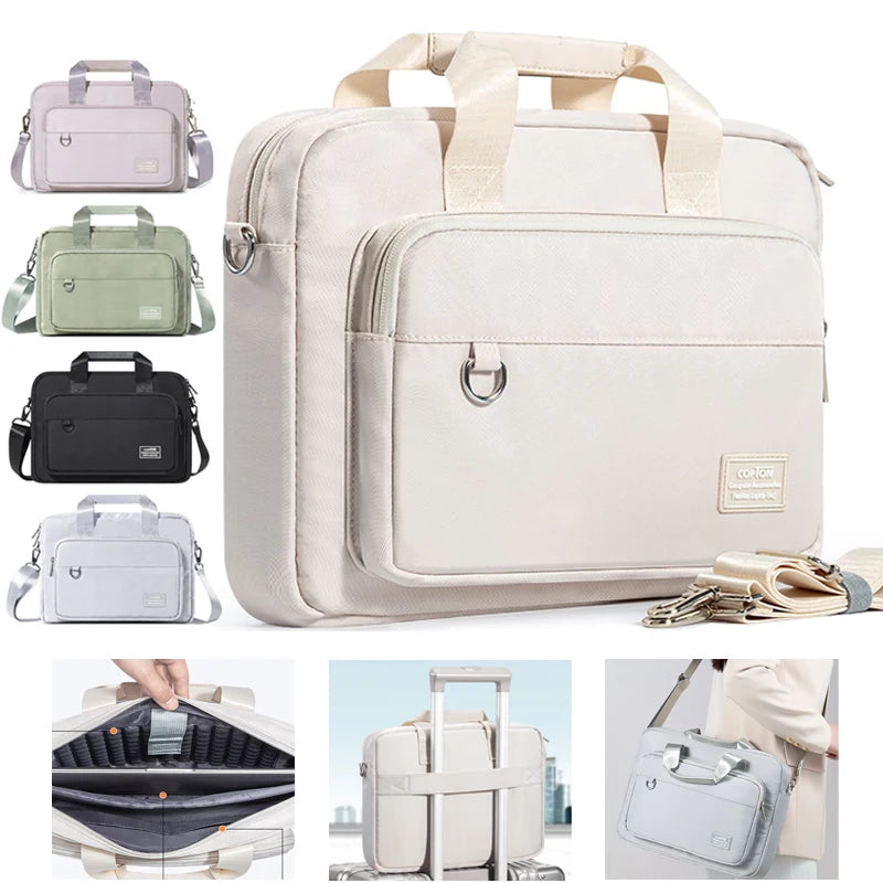 Universal Laptop Shoulder Bag for Men and Women - Fits 13, 14, 15.6 Inch Models Including MacBook Air/Pro and Surface - Compatible with Acer, ASUS, Toshiba