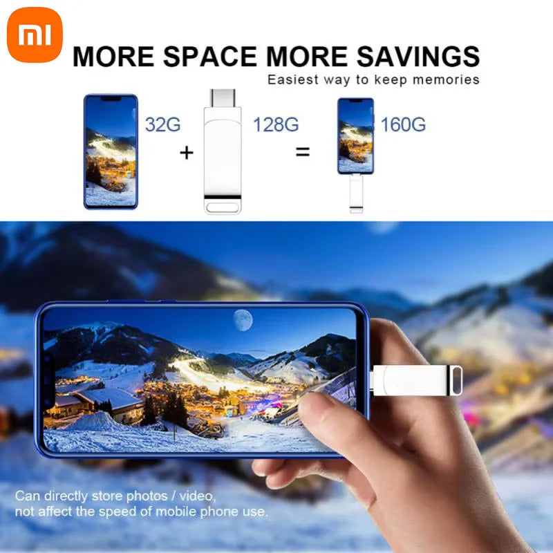 Xiaomi Mijia USB 3.2 High-Speed Waterproof Flash Drive — Up to 16TB Portable Pen Drive (2025)