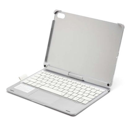 iPad Case with Bluetooth Keyboard — 360° Rotatable Foldable Stand, Pen Slot & RGB Backlight for iPad Air 11/10.9-inch Models